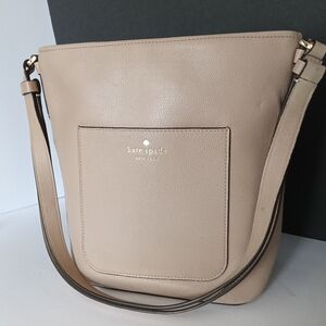 Kate Spade Beige Leather Shoulder Bag